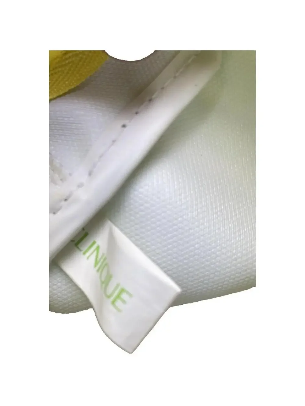 Clinique Makeup Bag Green and Yellow Cosmetic Pouch New